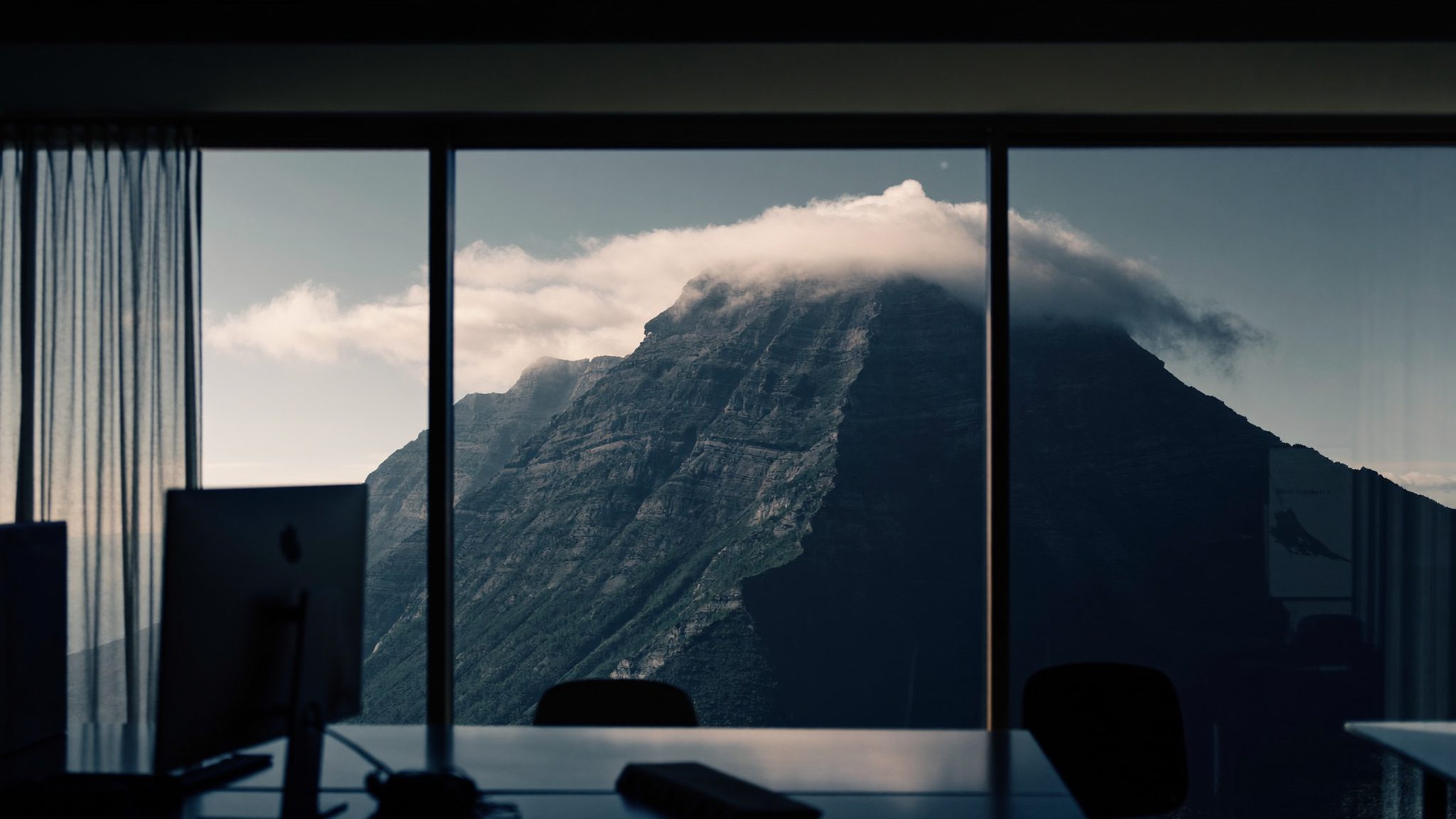 View of Table Mountain from the Talmiro office window